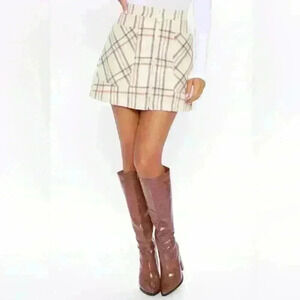 Fashion Nova Plaid Mini Skirt